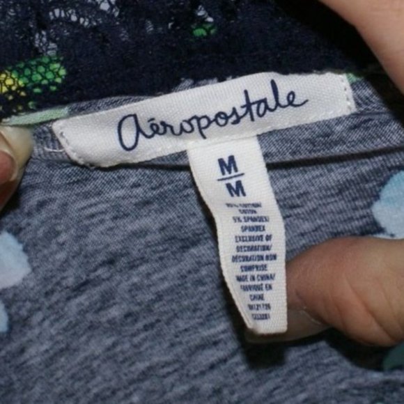 Aeropostale Floral Lace Back Dress Size M - Picture 6 of 6